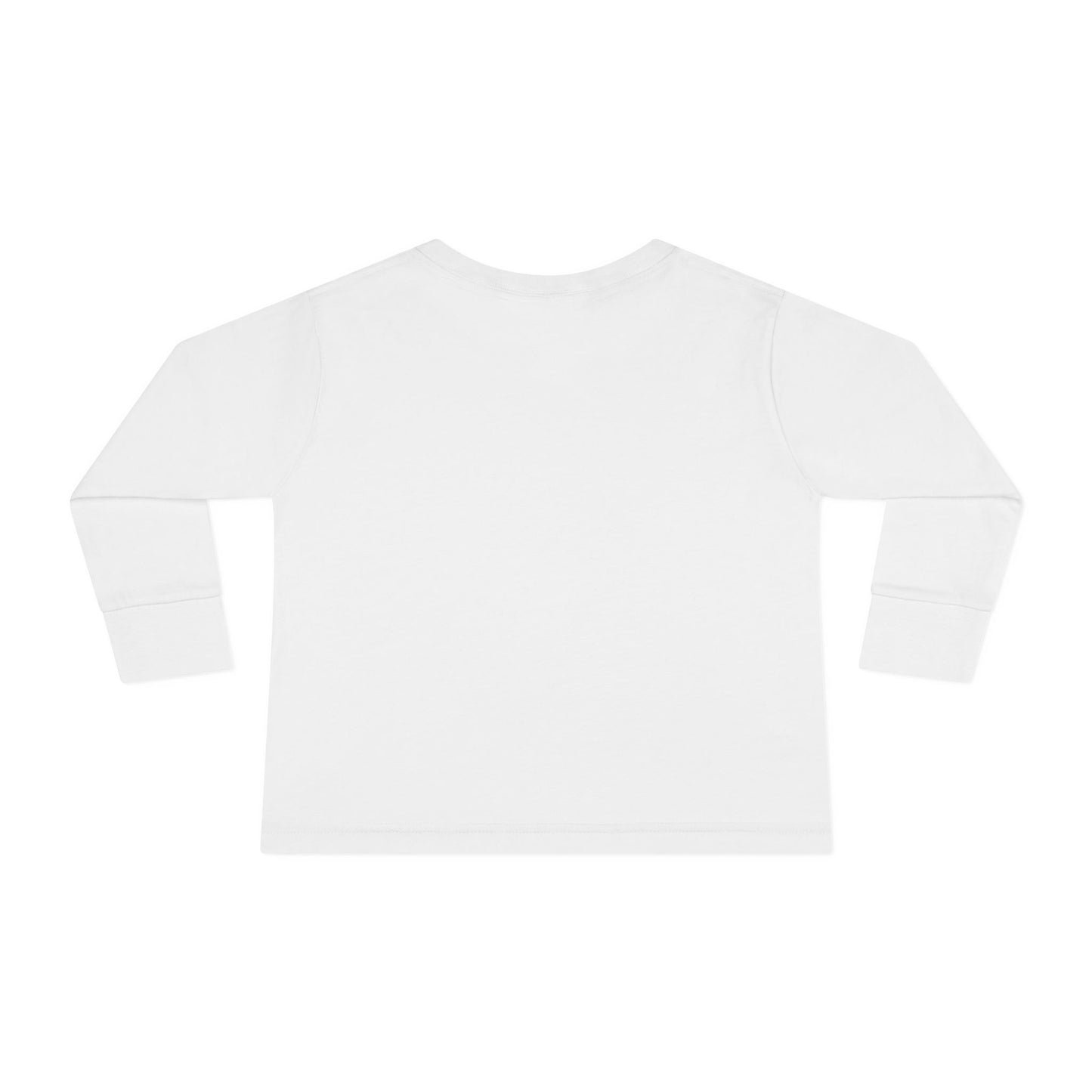 Toddler Long Sleeve Tee - "For God So Loved the World" Heart Bible Verse Shirt